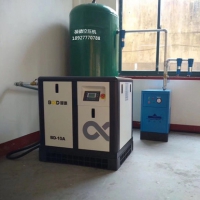 螺杆空压机7.5kw木工机械打气泵空压机