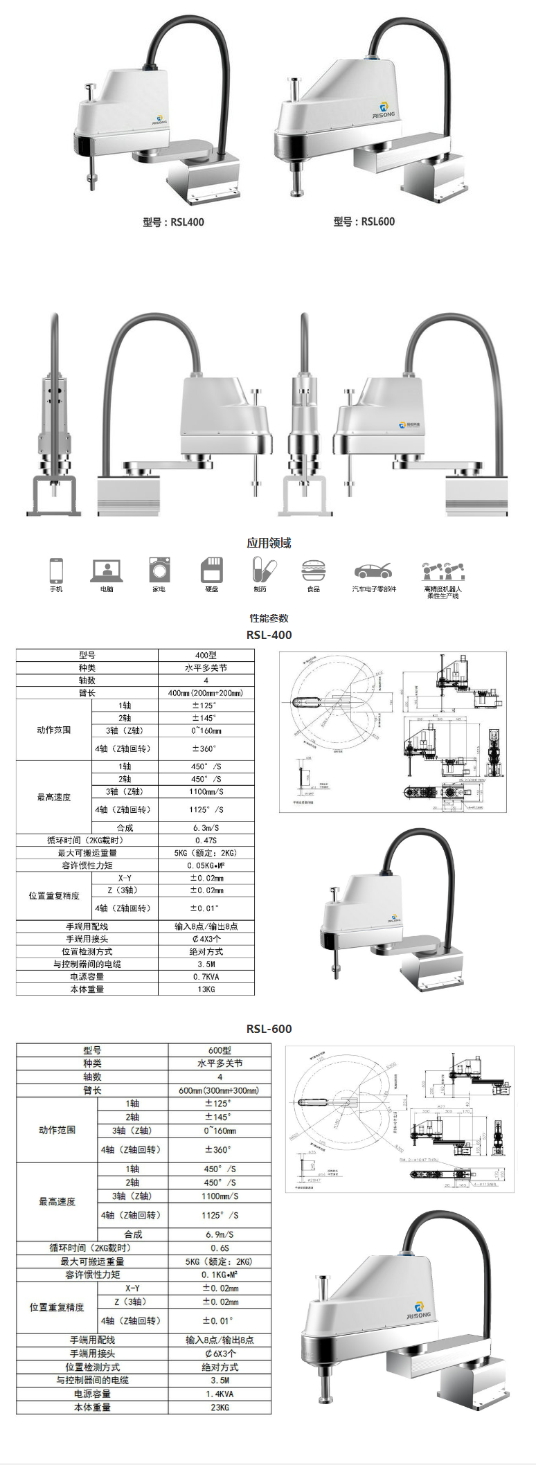 SCARA机器人 -瑞松科技